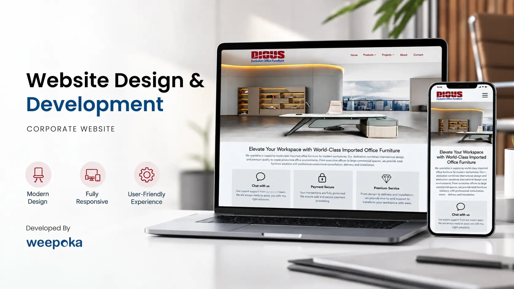 Dious – Office Furniture Corporate Website